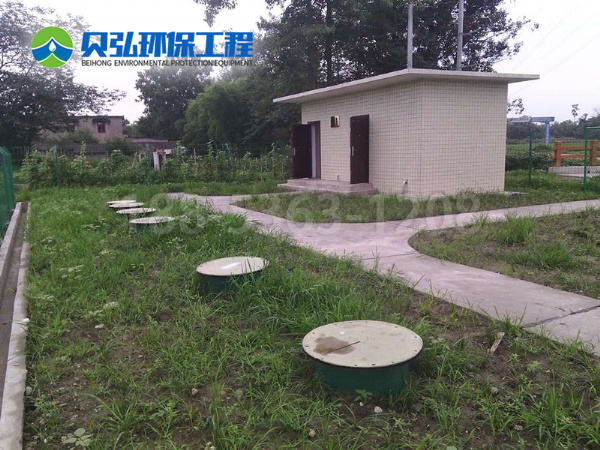 生活污水的处理现场