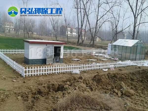 安徽怀远美好乡村污水处理现场